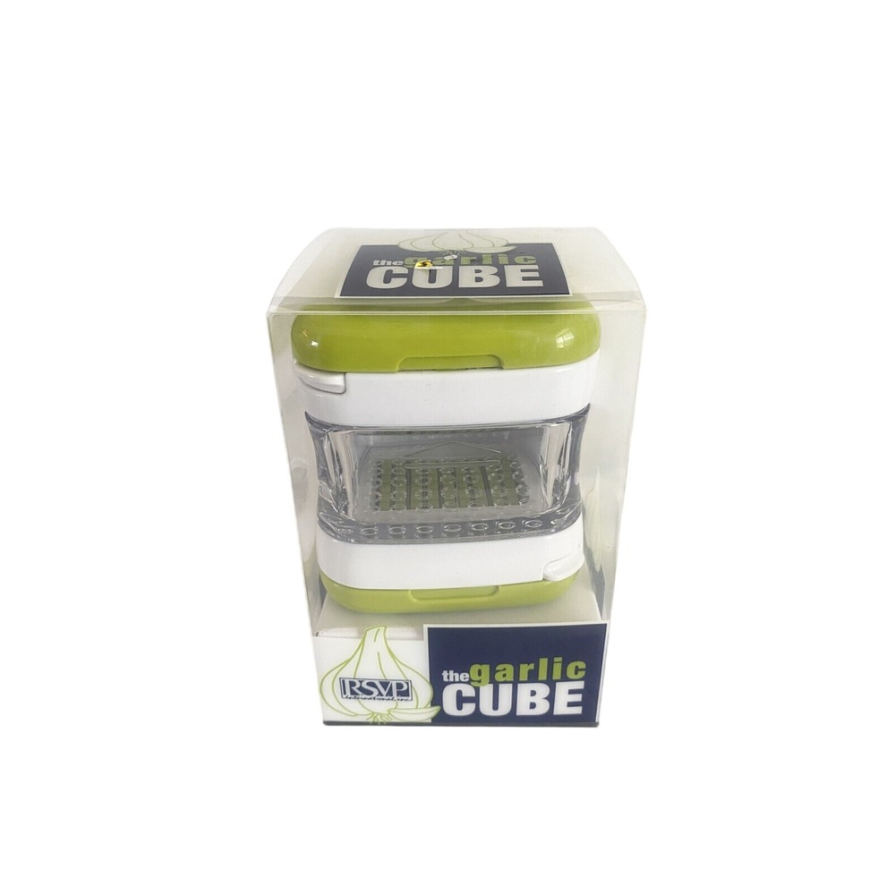 RSVP International Garlic Cube Slicer Dicer Green New‎ Kitchen Tool